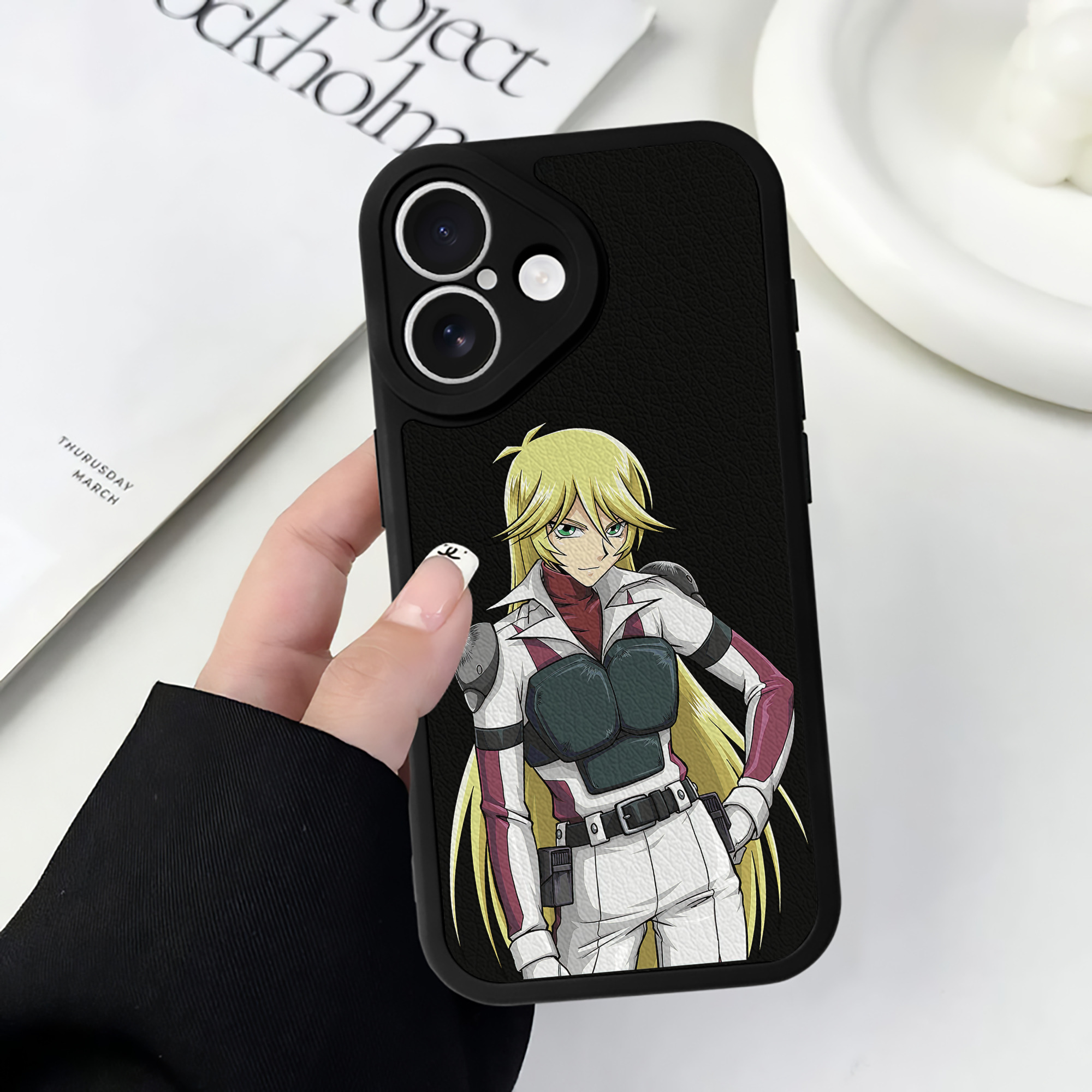 （画像用） 遊☆戯☆王 Yu-Gi-Oh! 【iPhone 16シリーズ対応】シリコンスマホケース（レザー調） 材質：シリコン